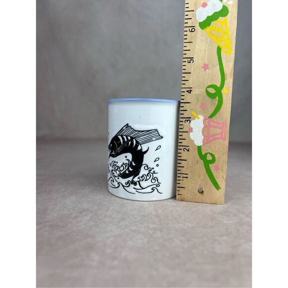 Vintage Merlin Swordfish Coffee Mug Fishing Nautical - Picture 10 of 10